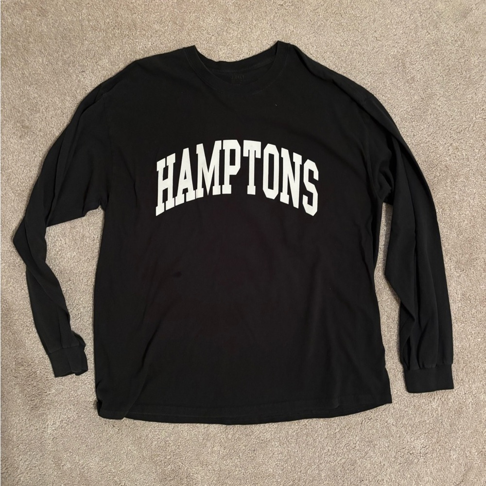 J. Galt Black Long Sleeve Hamptons Shirt from Brandy Melville.